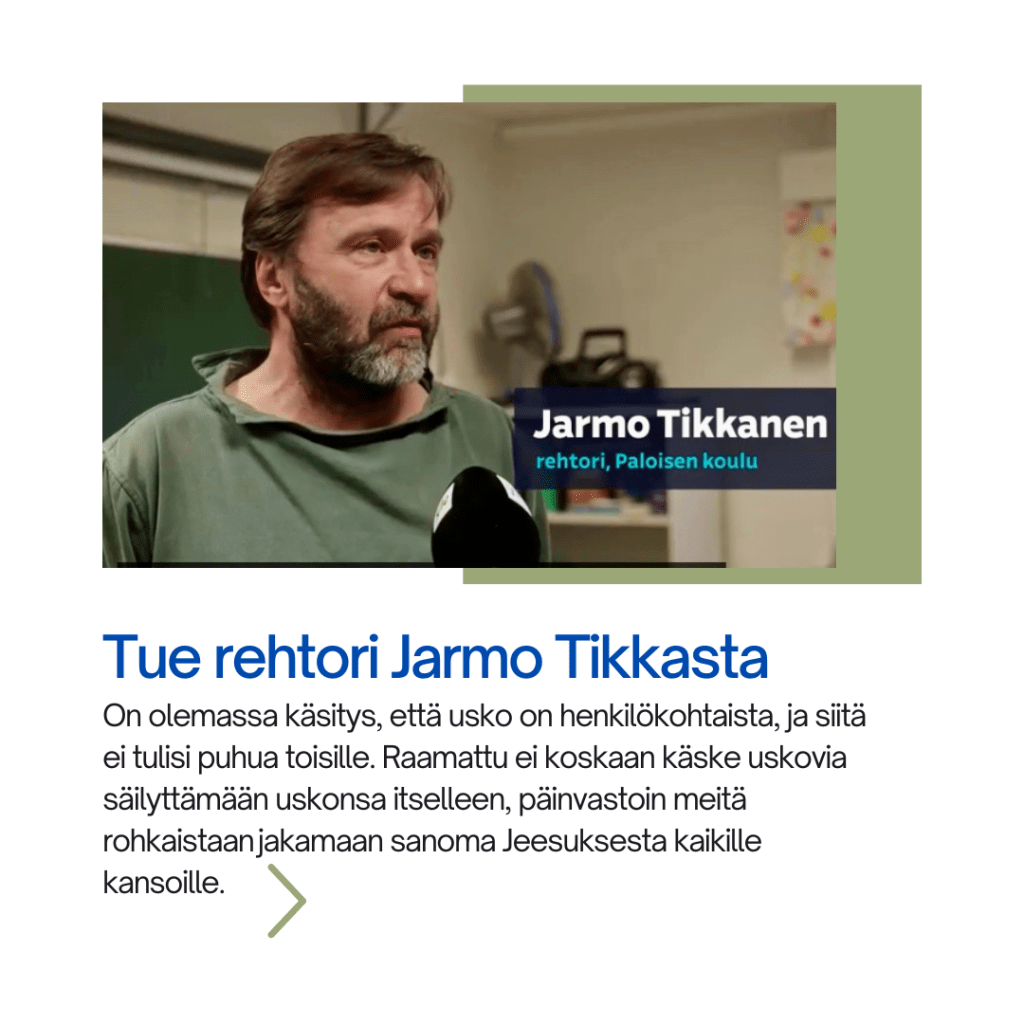 Tue rehtori Jarmo&nbsp;Tikkasta